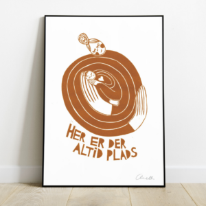 Plakat af Anette Zimmerlund: "Her er der altid plads"