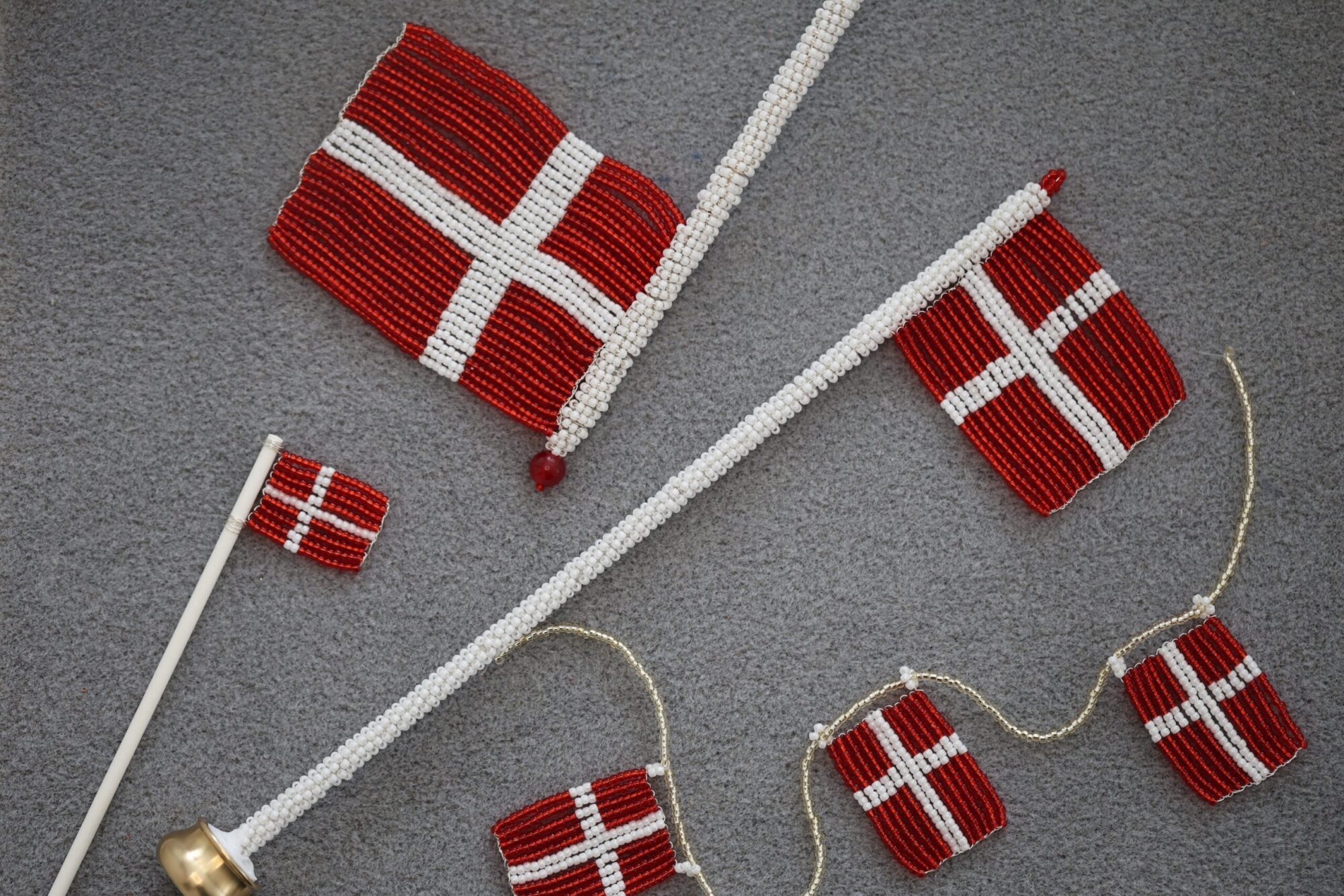 Perleopskrift Flag - Billede 2
